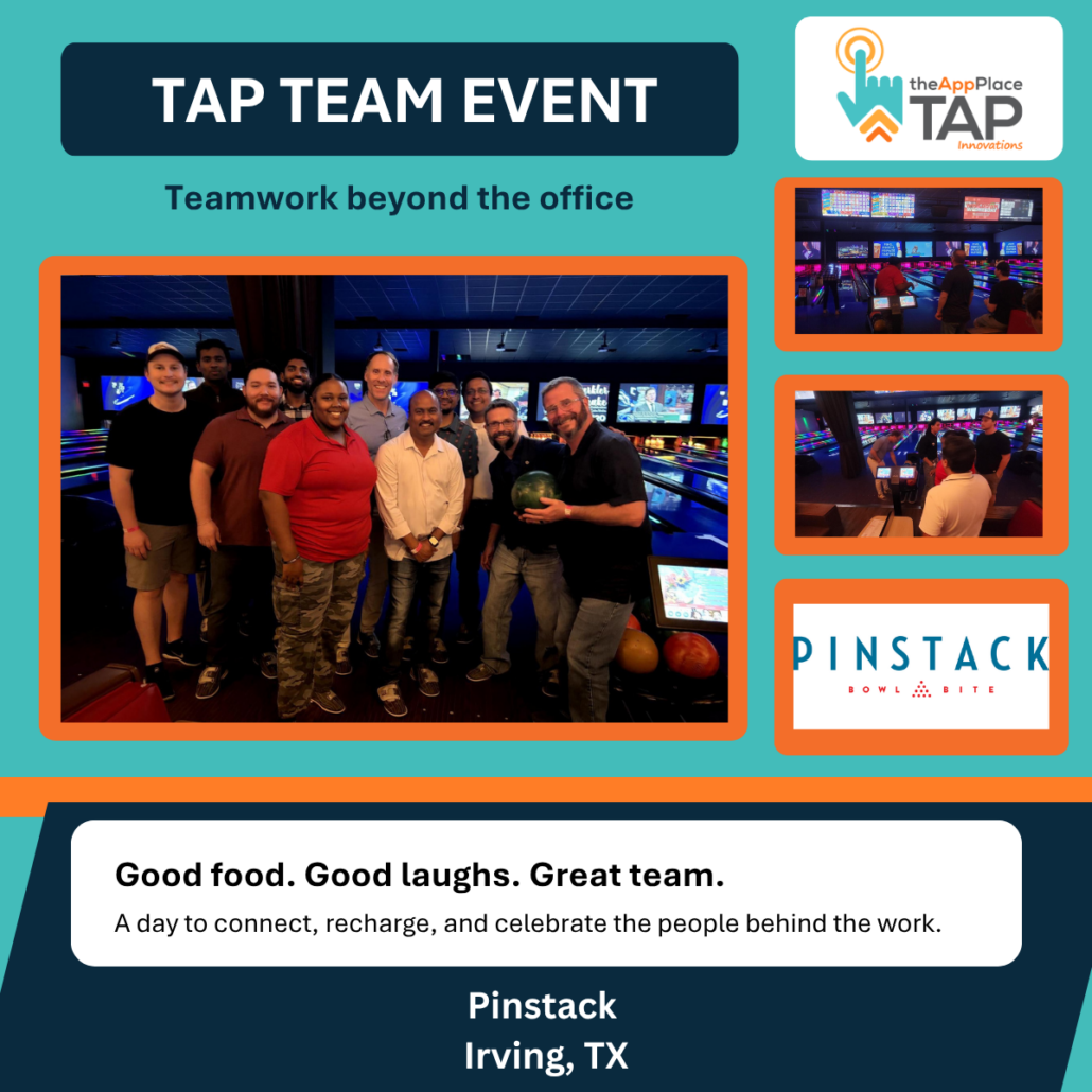 TAP Innovations Teams Up Again at PINSTACK Irving for Another Unforgettable Staff Outing